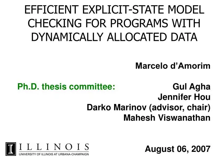 efficient explicit state model checking for programs with dynamically allocated data