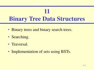 1 1 Binary Tree Data Structures