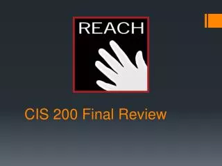 CIS 200 Final Review