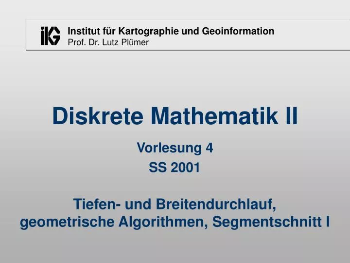 diskrete mathematik ii