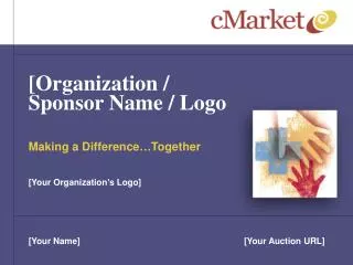 [Organization / Sponsor Name / Logo