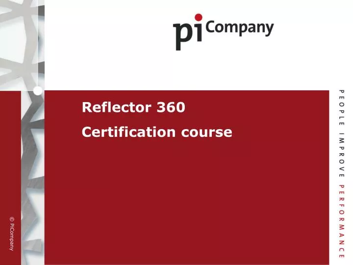 reflector 360 certification course