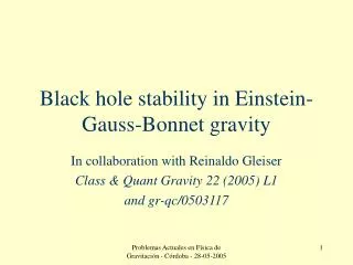 Black hole stability in Einstein-Gauss-Bonnet gravity