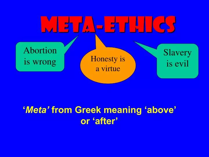 meta ethics