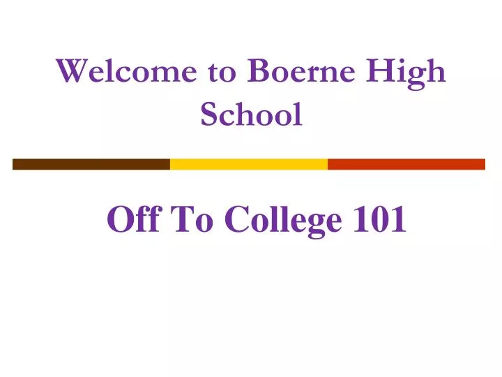 welcome to boerne high school