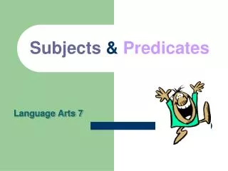 subjects predicates