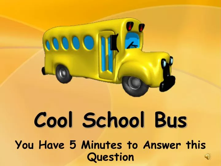 cool school bus