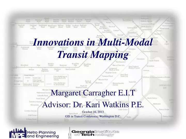 innovations in multi modal transit mapping
