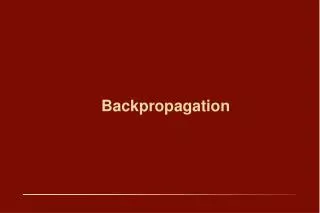 backpropagation