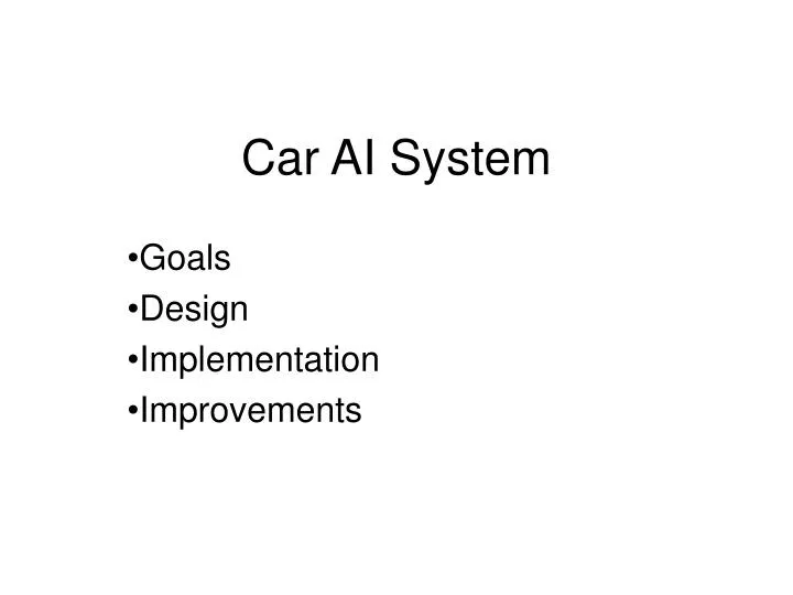 car ai system