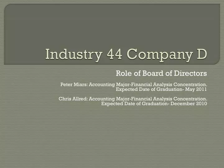 industry 44 company d