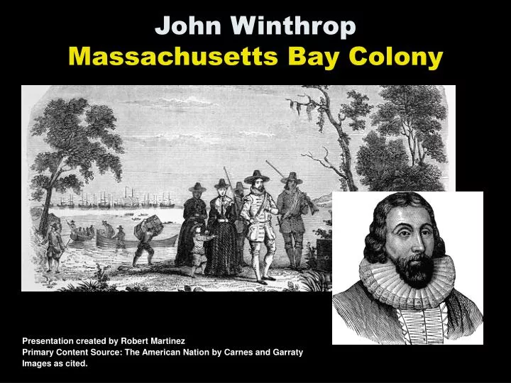 john winthrop massachusetts bay colony