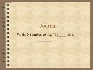 Journal-