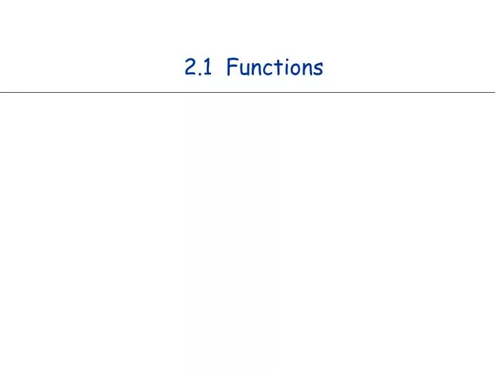 2 1 functions
