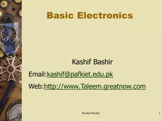 PPT - Basic Electronics PowerPoint Presentation, Free Download - ID:4043491