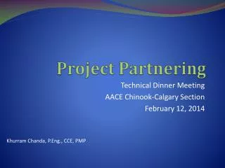Project Partnering