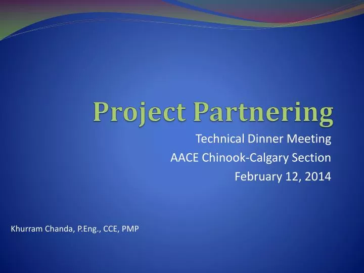 project partnering