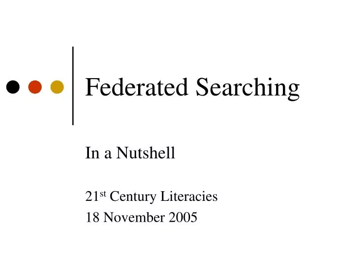 federated searching