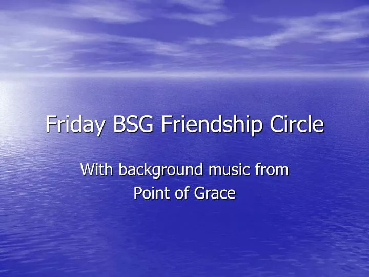 friday bsg friendship circle