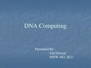 DNA Computing