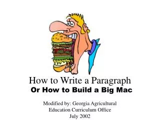 how to write a paragraph