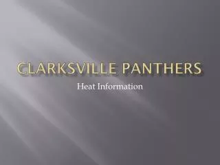Clarksville panthers