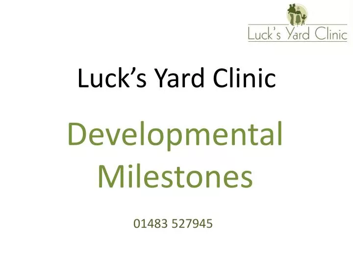 luck s yard clinic