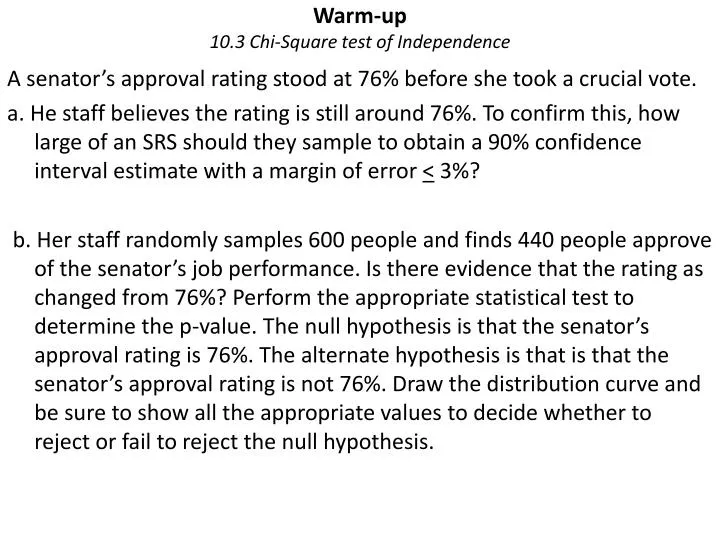 warm up 10 3 chi square test of independence