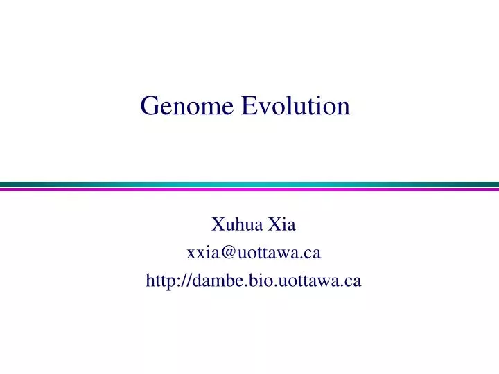 genome evolution