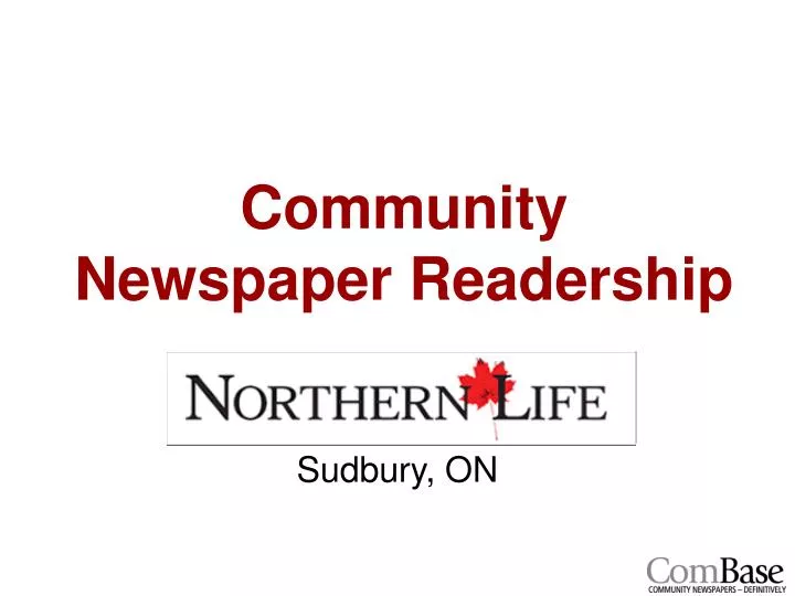 community newspaper readership