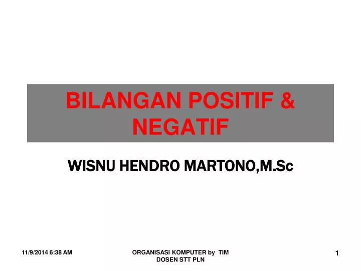 bilangan positif negatif