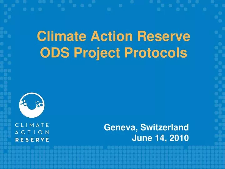 climate action reserve ods project protocols