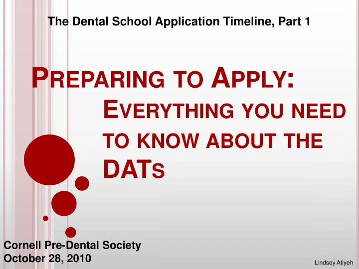 preparing to apply everything you need to know about the dats
