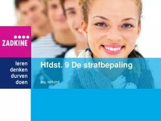 hfdst 9 de strafbepaling