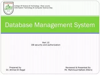 Database Management System