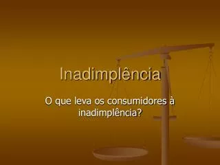 inadimpl ncia