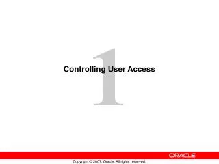 Controlling User Access
