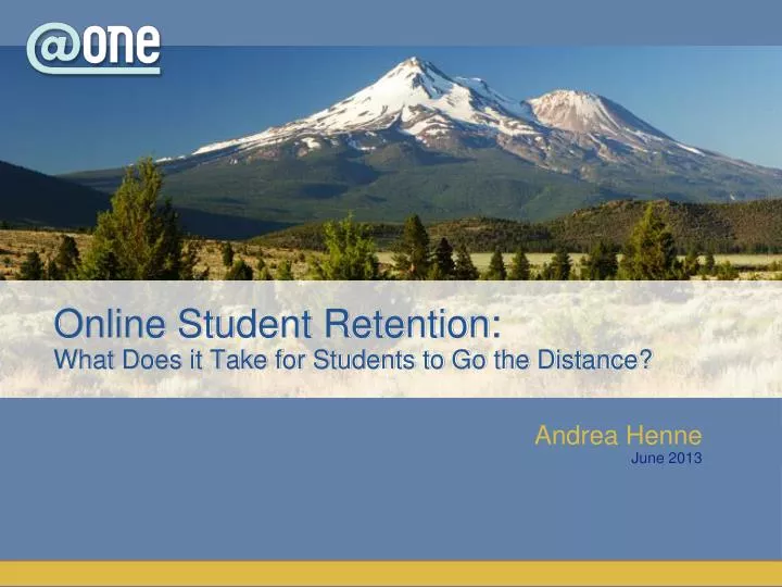 online student retention what does it take for students to go the distance