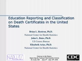 Education Reporting and Classification on Death Certificates in the United States