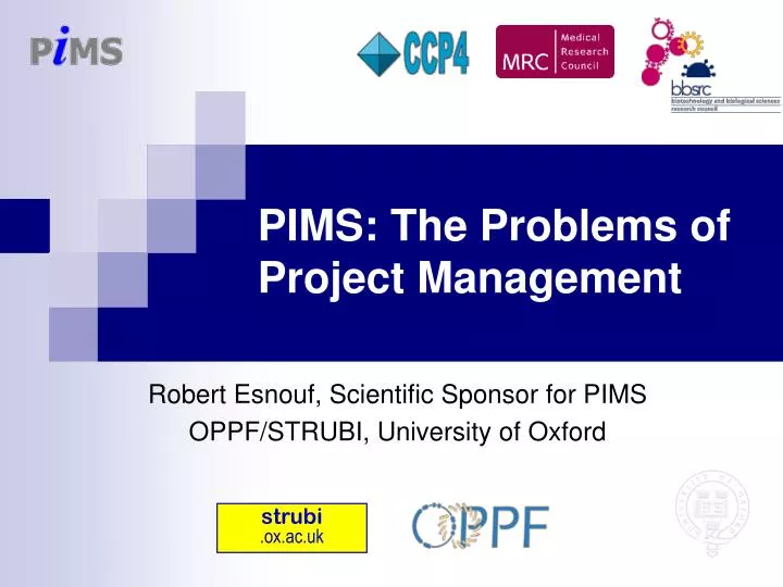 pims the problems of project management