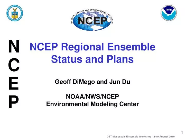 ncep regional ensemble status and plans