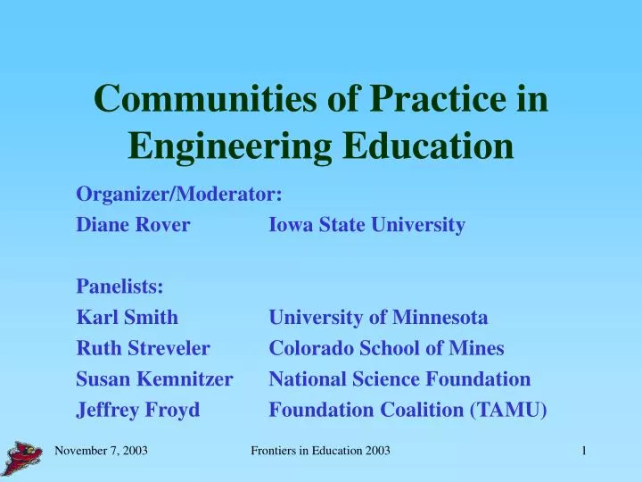 communities of practice in engineering education