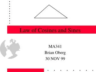 Law of Cosines and Sines