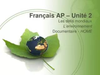 fran ais ap unit 2