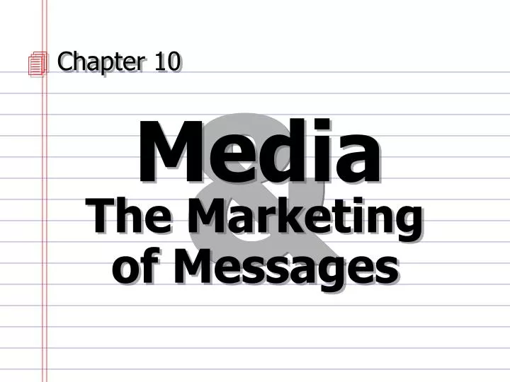 the marketing of messages