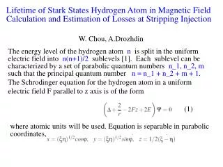 Lifetime of Stark States Hydrogen Atom in Magnetic Field