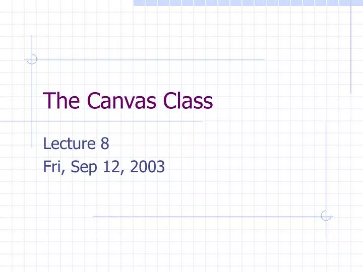 the canvas class
