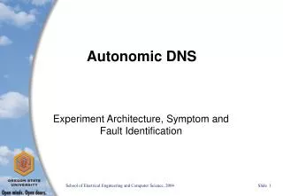 Autonomic DNS