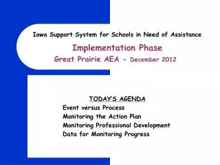 Iowa Support System for Schools in Need of Assistance