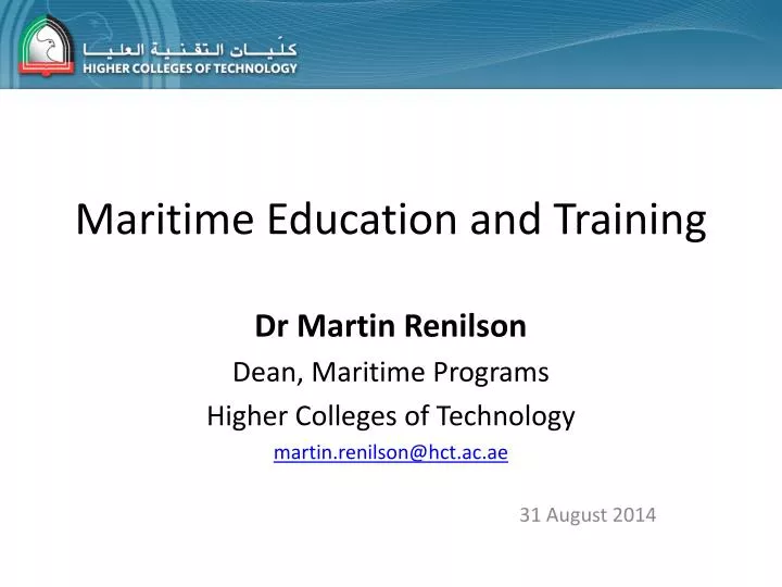 maritime education and training